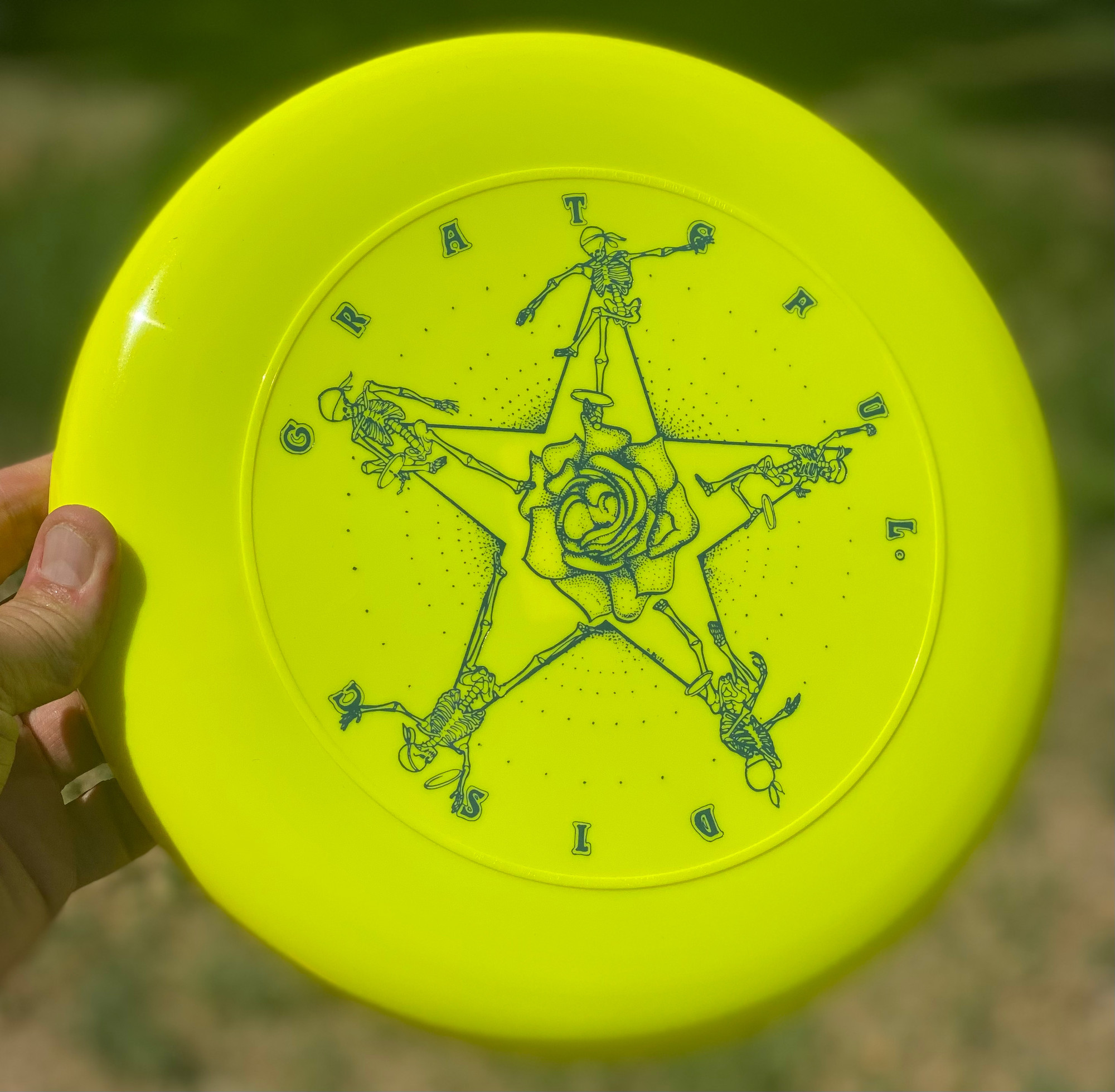 ROCK is LOFT～Yellow Disc～ Discraft Sky-Styler - Grateful Disc Star Design - WRIGHTLIFE