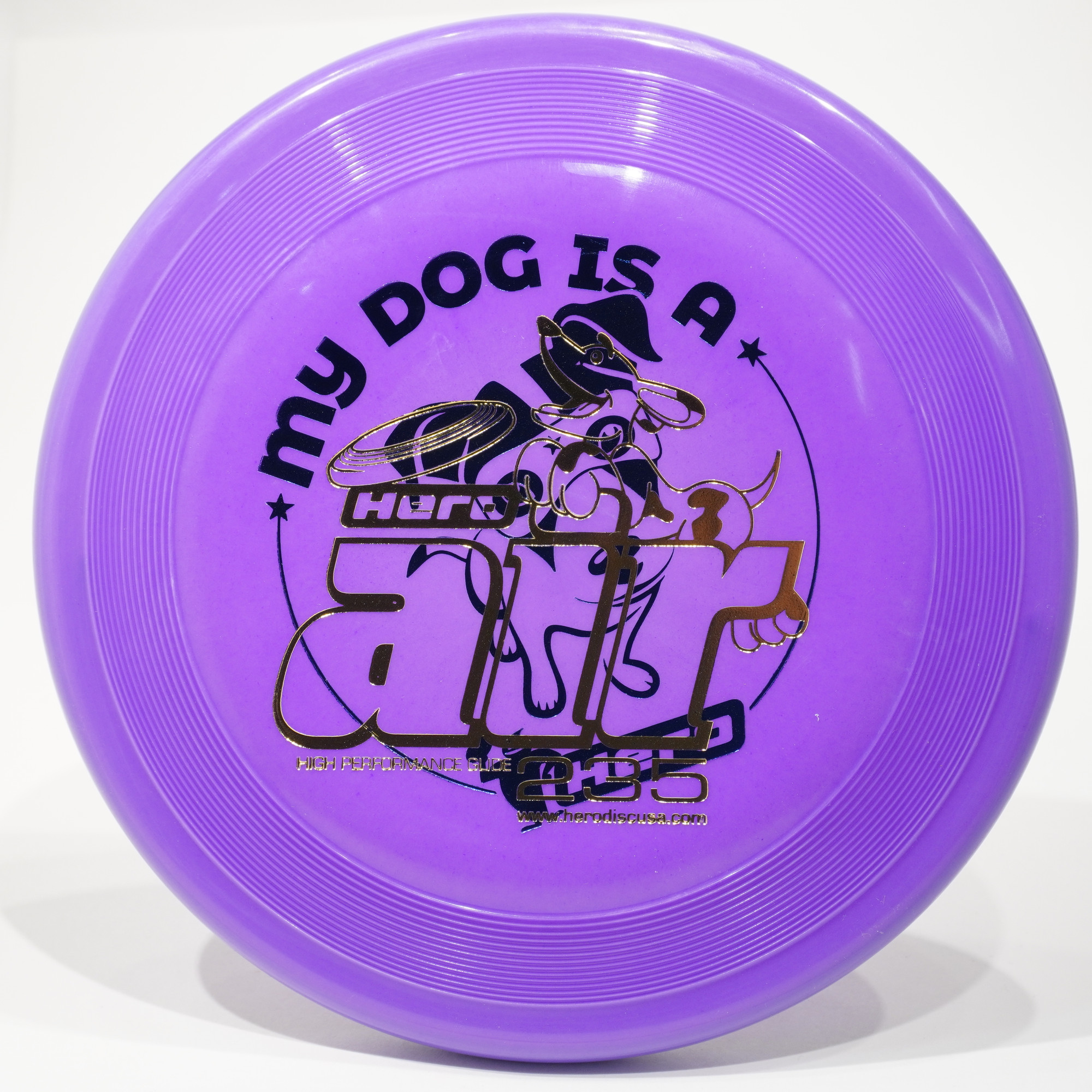 Purple Hero Xtra 235 Freestyle Flying Dog Sport Disc Professional