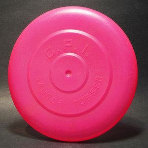 CPI Saucer Tosser Raised Letters - Pink