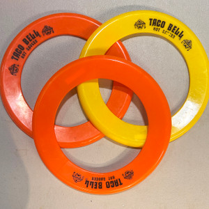 Whiz Rings Taco Bell Hot Saucer Set of 3