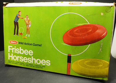 Wham-O Vintage Frisbee Horseshoes w/ Regular Frisbees