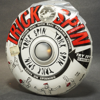 Trick Spin Freestyle Flying Disc "Keeps On Spinning" Packaged White