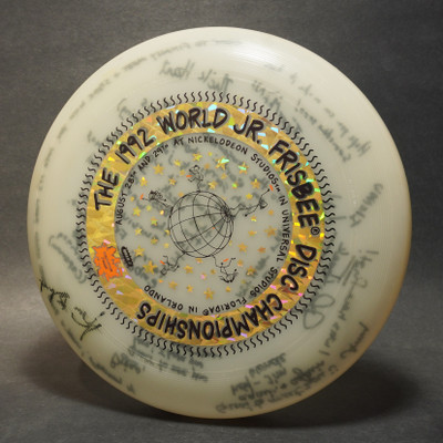 Wham-O World Class Frisbee 82 E w/ 1992 World Jr. Frisbee Disc Championships