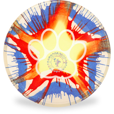 Hero Disc Super Sonic 215 Ice Dye Top Dye Canine Flying Disc - Asst Dyes Top View