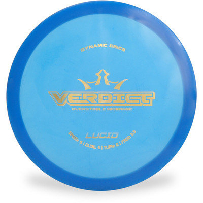 Dynamic Discs LUCID VERDICT Mid-Range Top View Blue