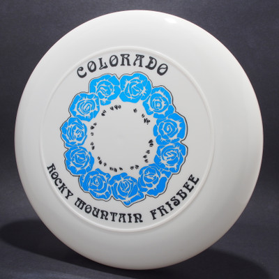 Sky-Styler Colorado RM Frisbee Roses White w/ Blue Foil Roses and Black Matte