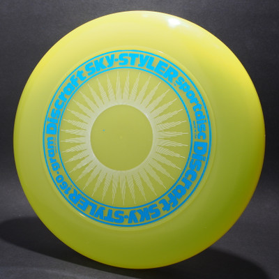 Sky-Styler Sun Bright Yellow w/ White Matte Sun and Metallic Blue Ring - T80 - Top View