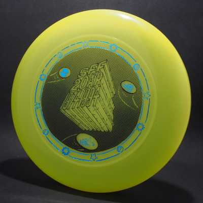 Sky-Styler SFF 20AR 1974 1994 Bright Yellow w/ Metallic Blue and Black Matte- T90 - Top View