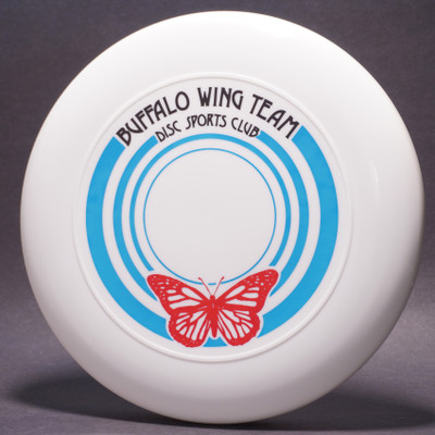 Sky-Styler Buffalo Wing Team Disc Sports Club White w/ Blue, Black, and Red Matte - T80 - Top View
