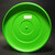 CPI Saucer Tosser 1/1000 Label Raised Letters, Green Vintage Flying Disc 9.5 in