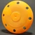 ChemToys Mini Flying Disc Orange, Vintage 3.75-Inch 13g