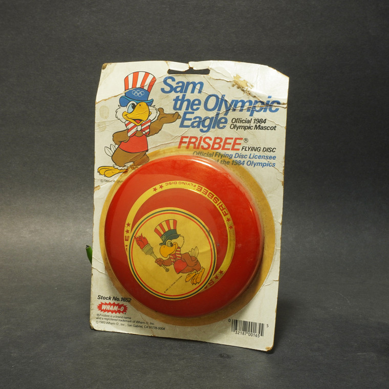 Wham-O Frisbee Pocket Pro Sam the Olympic Eagle Official 1984 Olympic Mascot  - 2
