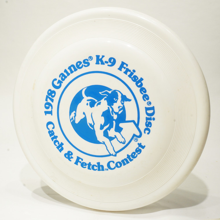 Wham-O Fastback Frisbee w/ Gaines K-9 Catch & Fetch 1978 FB6