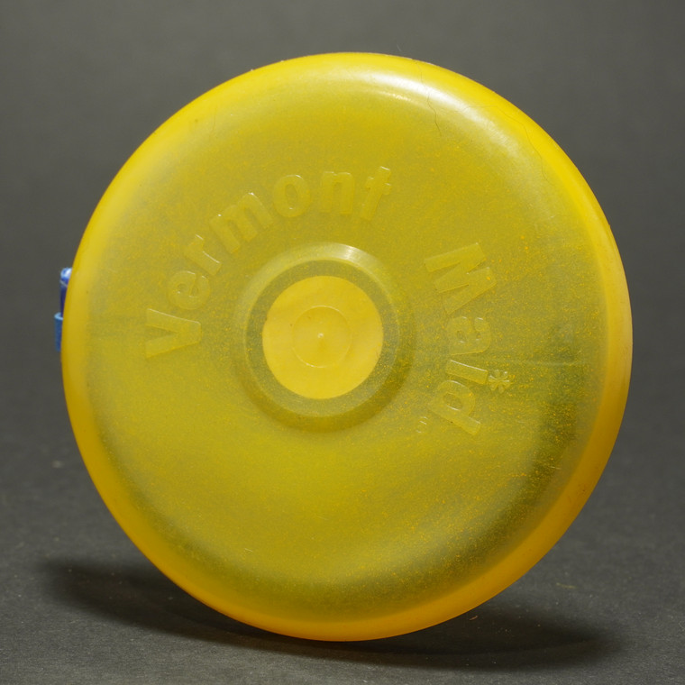 Food Mini Vermont Maid Flying Disc Yellow, 13g 3.75 in, Retro 1970
