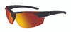 Tifosi High Performance Sunglasses Jet FC in Matte-Black & Smoke Red Lens
