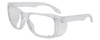 Calabria Clear Impact Resistant Safety Reading Glasses Folding Side Shield RX