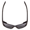 Top View of Smith Longfin Elite Wrap Sunglasses in Matte Deep Ink Navy Blue/Gray Smoke 59 mm