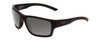 Profile View of Smith Outback Elite Unisex Square Designer Sunglasses in Matte Black/Gray 59 mm