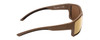 Side View of Smith Outback Elite Unisex Sunglass Tan 499/CP+Elite Polarized Brown Mirror 59mm