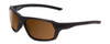 Profile View of Smith Rebound Elite Unisex Sunglasses in Deep Ink Navy Blue/Polarized Brown 59mm