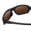 Close Up View of Smith Rebound Elite Unisex Sunglasses in Deep Ink Navy Blue/Polarized Brown 59mm