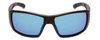Front View of Smith Operators Choice Wrap Sunglasses Black/CP+Elite Polarized Blue Mirror 62mm
