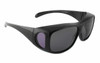 Calabria 43199 Polarized Over Sunglasses in Black & Grey Lens
