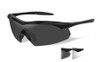 Wiley X Vapor Designer Sport / Work Sunglasses in Matte Black & Smoke (2-Lens Set)