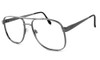 On-Guard 028 Safety Reading Glasses in Gun-Metal ANSI Z87