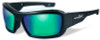 Wiley X Knife in Matte Black & Polarized Emerald