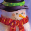 Holiday Christmas Theme Cleaning Cloth Snowman
