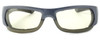 Harley-Davidson HDSZ701 Safety Glasses Sport Wrap-Around Design with Foam Inserts (Silver Frame & Yellow Lens)