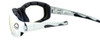 Harley-Davidson HDSZ909 Safety Glasses Sport Wrap-Around Design with Foam Inserts (Silver Frame & Yellow Lens)