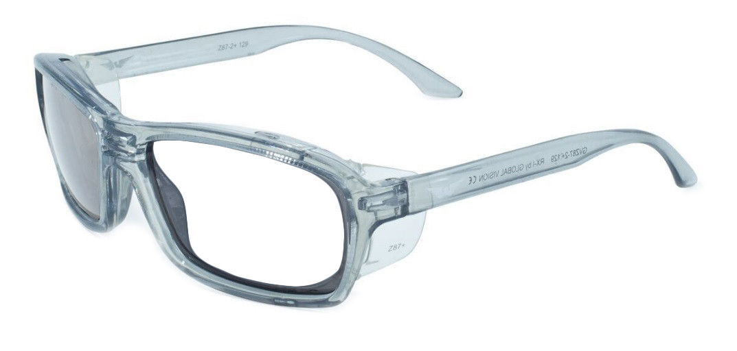 Global Vision Eyewear Full Lens RX Safety Series RX-I in Gray/Gray ...