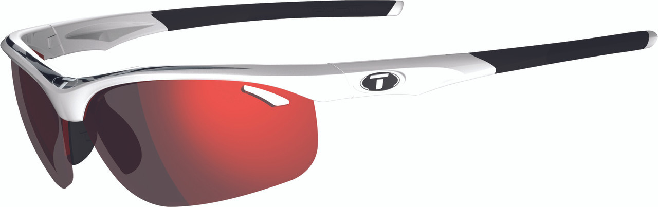 Tifosi High Performance Sunglasses Veloce in White-Black with 3 Lens Set