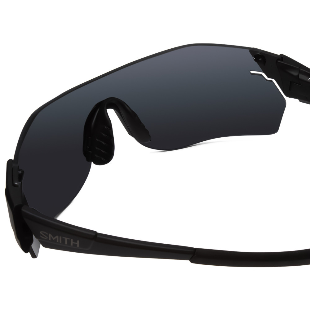 Smith Arena Elite Unisex Wrap Rimless Sunglasses Matte Black/CP&Clear ...