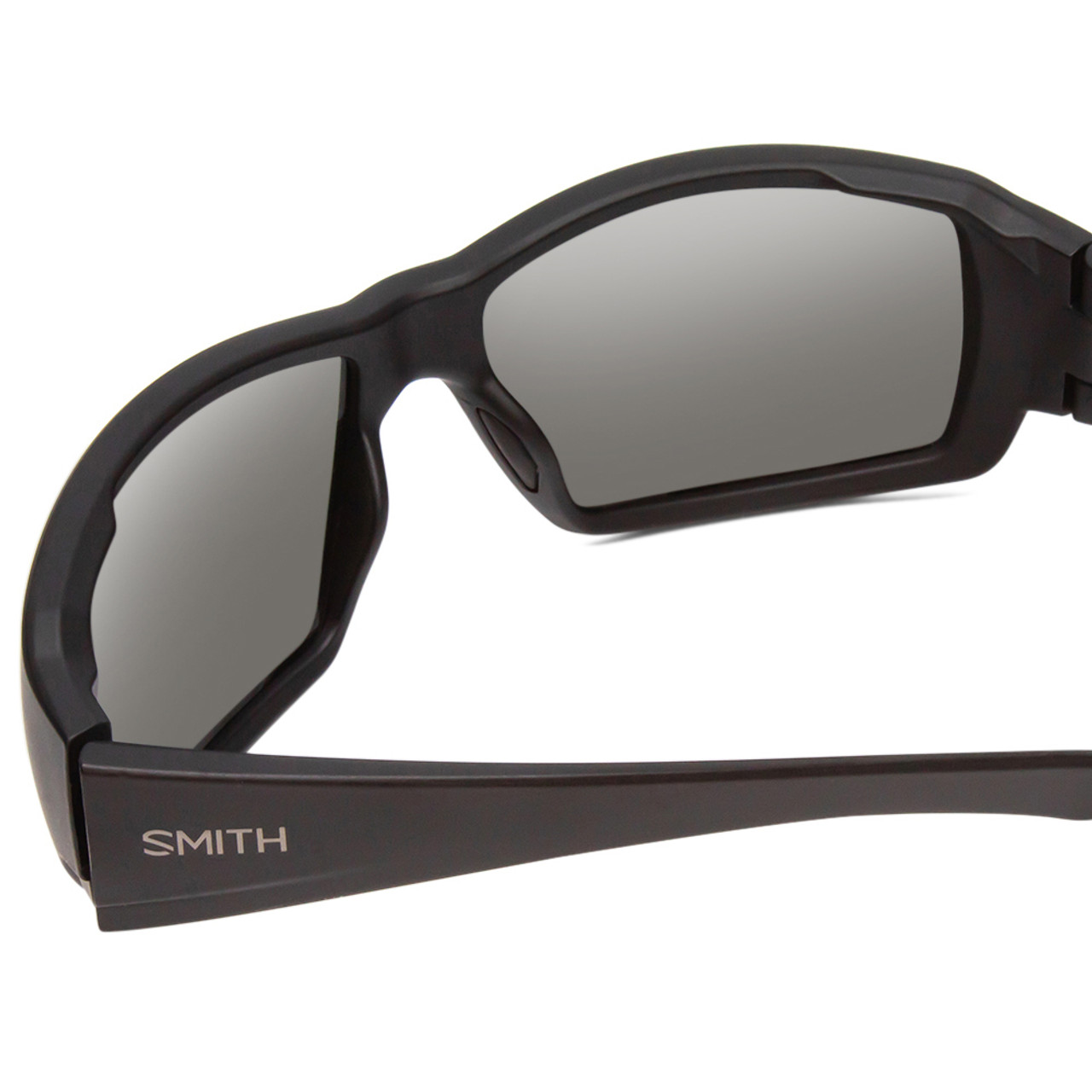 Smith Operators Choice Wrap Sunglasses Black Cp Elite Polarized Blue Mirror 62mm Rhino Safety