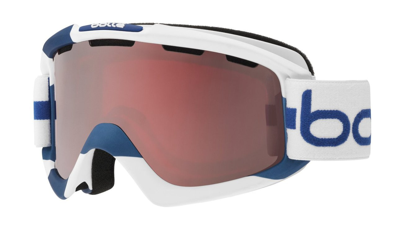 Bollé Ski Goggles: Nova in Limited Edition Finland Colorway with Vermillion Gun Lens