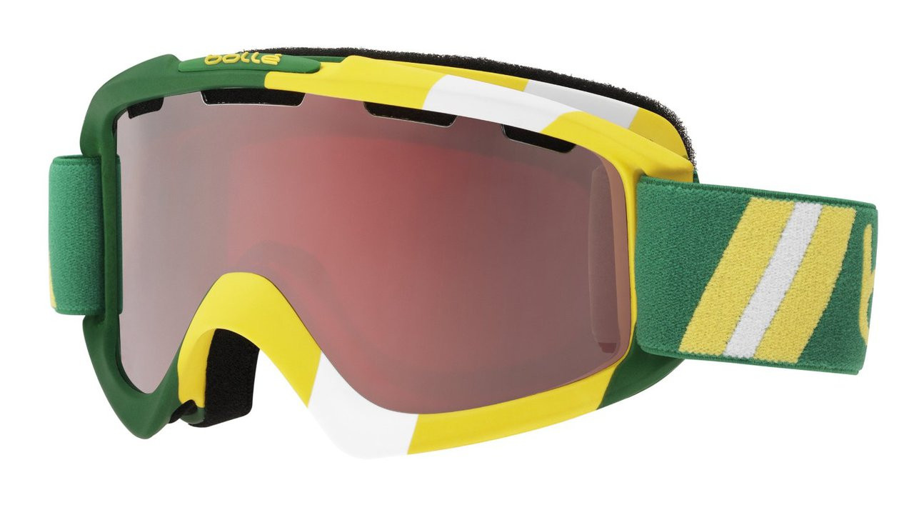 Bollé Ski Goggles: Nova in Limited Edition Australia Colorway with Vermillion Gun Lens