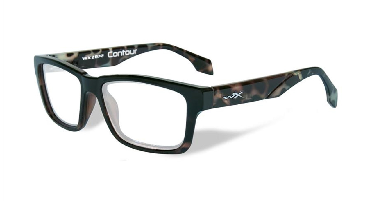 Wiley-X Contour Optical Eyeglass Collection in Gloss-Demi-Black (WSCON06)