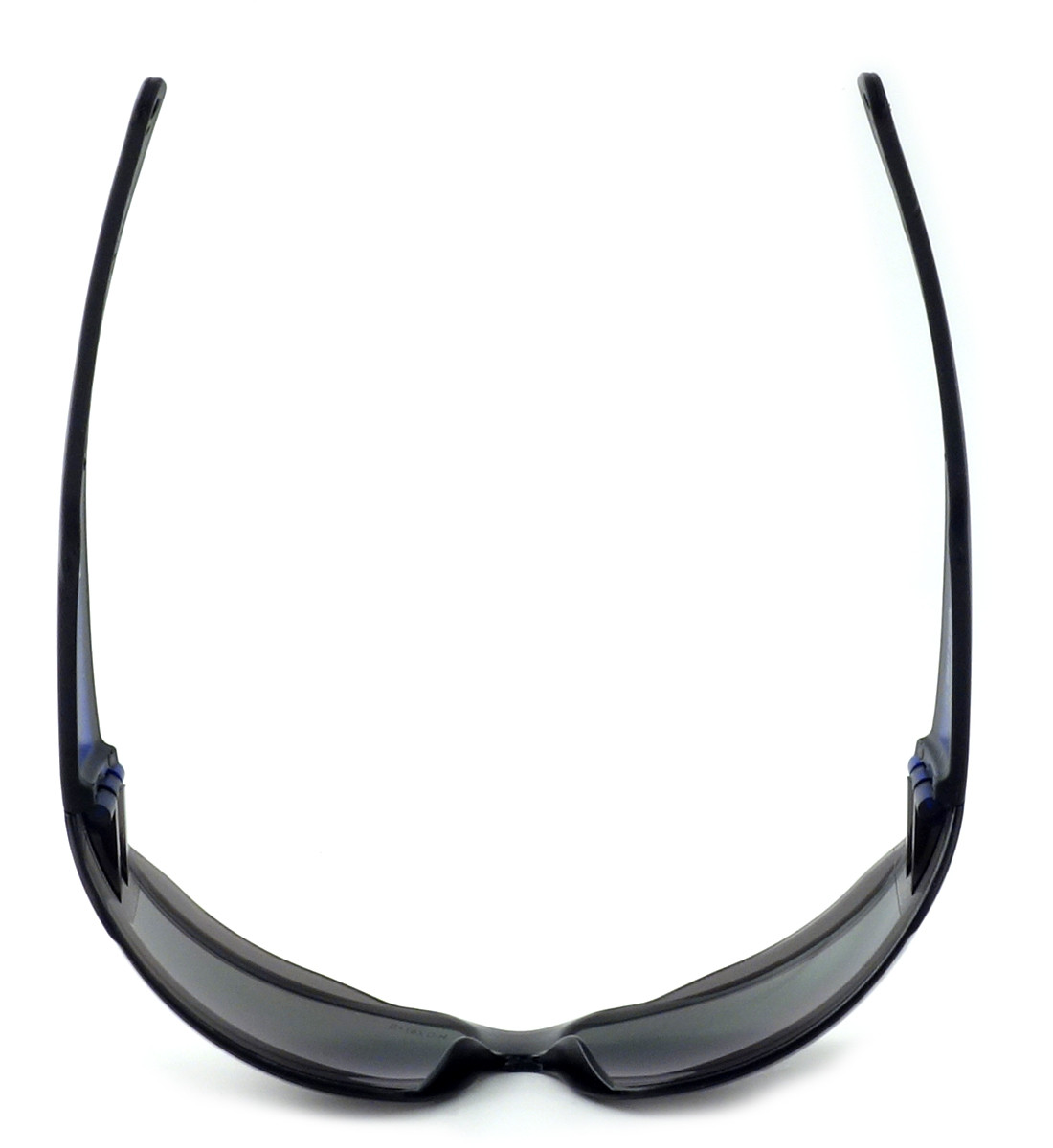 Harley-Davidson HDVZ103 Safety Glasses Sport Wrap-Around Design with (Blue & Grey Frame with Grey Lens)