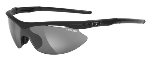 Tifosi High Performance Sunglasses Slip in Matte-Black with 3 Lens Set