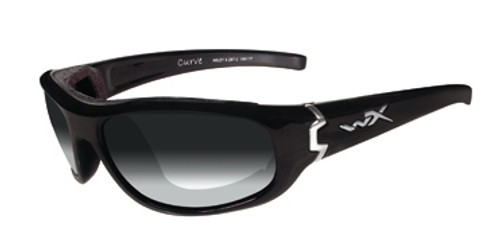 Wiley X Curve Climate Control in Gloss Black w/ Curve Light Adjusting Grey Lens