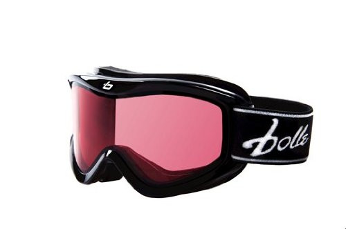 Bollé Ski Goggles: Volt in Black with Vermillion Lens Youth Size