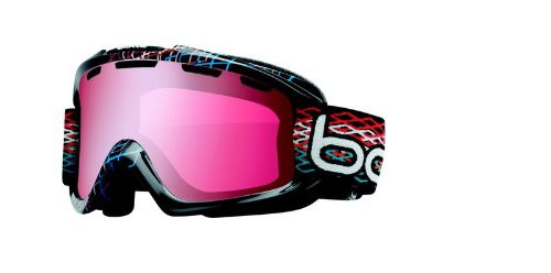 Bollé Ski Goggles: Nova in Black Diamond with Vermillion Gun Lens