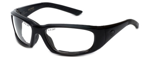 Harley-Davidson Official Designer Safety Eyewear HDSZ711-BLK in Black Frame with Clear Lens