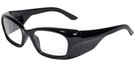 Global Vision Eyewear Full Lens RX Safety Series Y27EOP02 in Black