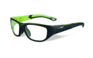 Wiley-X Youth Force Series 'Victory' in Matte-Black & Lime Green Safety Reading Glasses