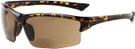 Calabria Sport Wrap 202BF Bi-Focal Safety Glasses Tortoise-Amber-Brown PIK POWER