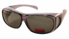 Calabria 43199 Polarized Over Sunglasses in Charcoal & Grey Lens